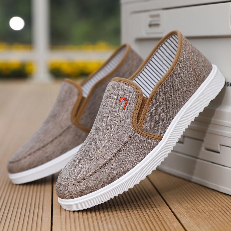 2025 Spring and Summer New Canvas Shoes Men's Korean Version Trend Versatile Casual Shoes Men's Board Shoes Large Size Work Shoes 45