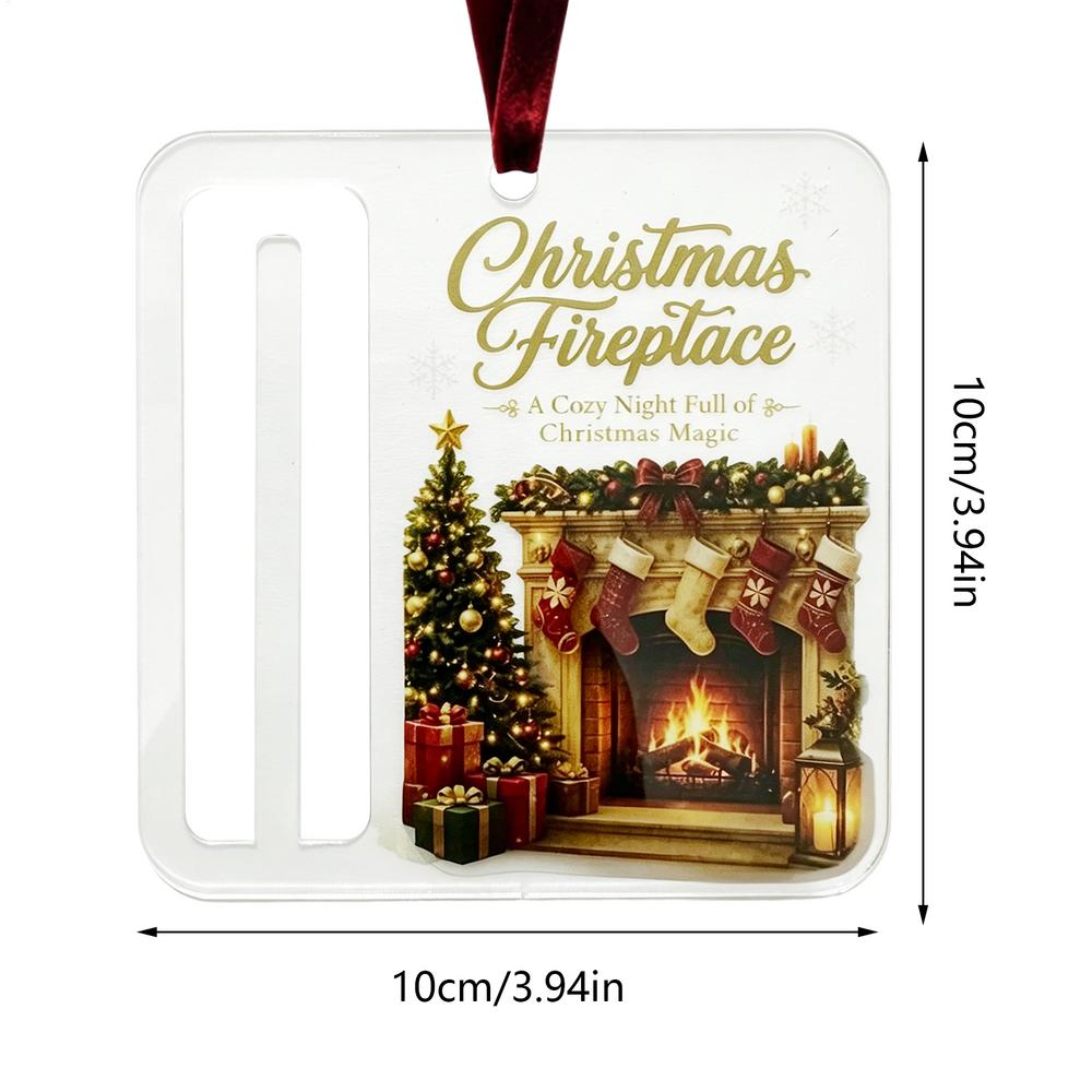 Christmas Money Holders Christmas Coin Gift Organizer Christmas Acrylic Cash Candy Storage Treat Container Clips Ornaments