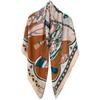 Soft Polyester Neck Scarf Multiuse Print Shawl Wrap Styling Scarf For Women and Girl Outdoor Beach Vacation Office