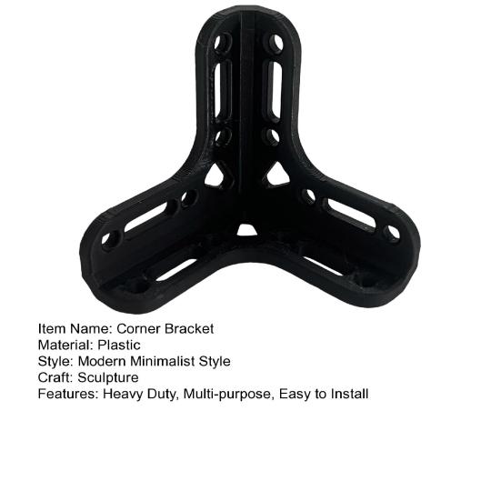 Corner Bracket Heavy Duty Wood Shelf L-shaped Triangle Corner Brace 90-Degree Angle Bracket DIY Furniture Repair Corner Connector