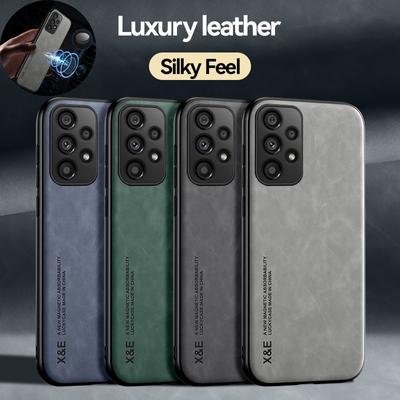 Роскошный кожаный чехол для Samsung Galaxy A56 A36 A54 A34 A25 A17 A07 A15 A55 A53 A13 A52 S24 S23 S22 S25 Ultra Мягкий силиконовый бампер Чехол для телефона