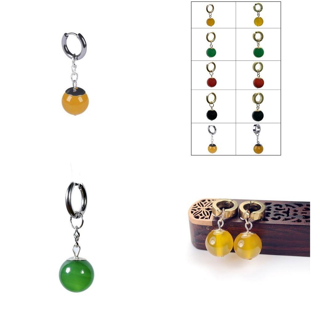 Cosplay As Goku Black With These Light-weight Agate Earrings