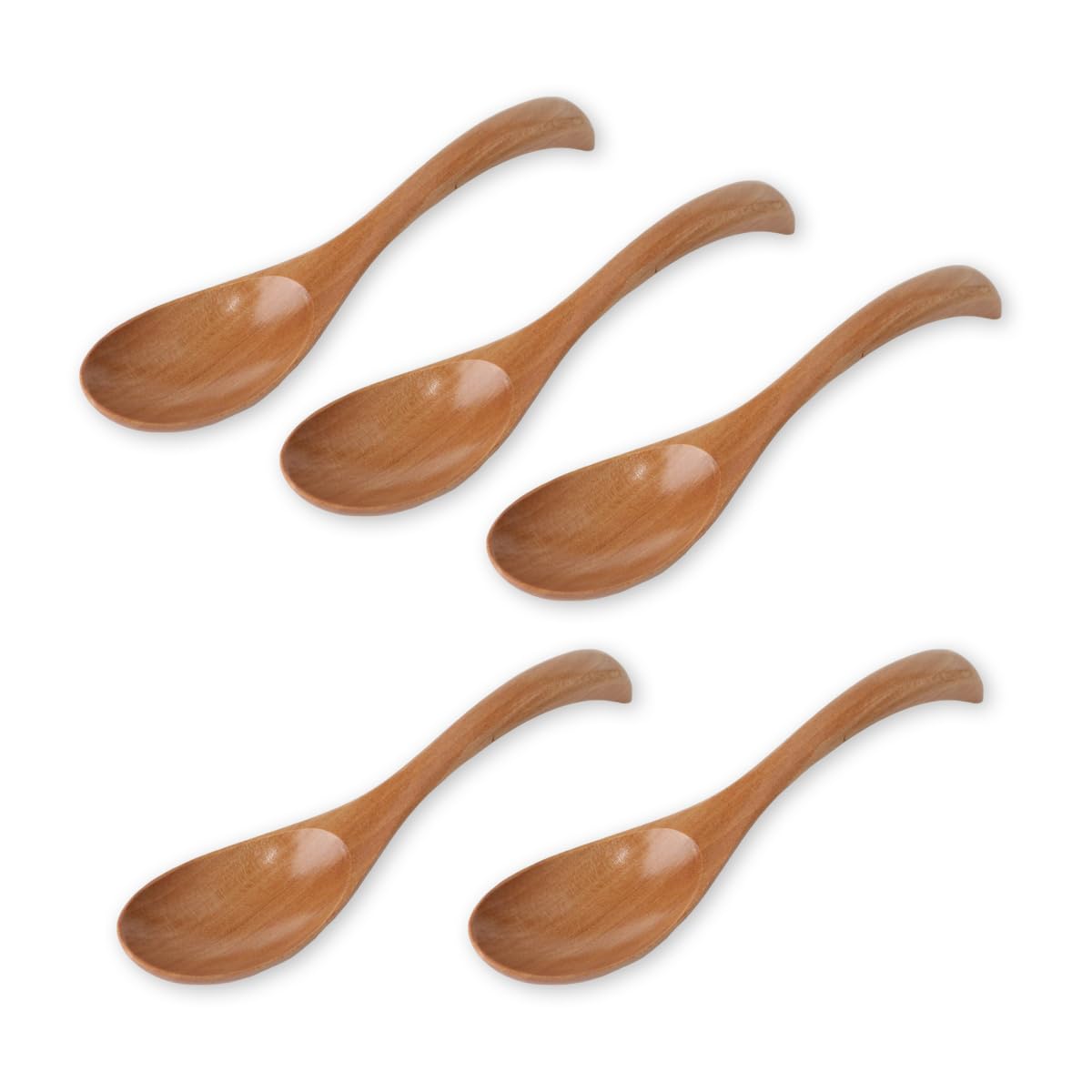 

Wooden Natural Long Ladle Set of Current Model J-kitchens 5, 17x4cm,