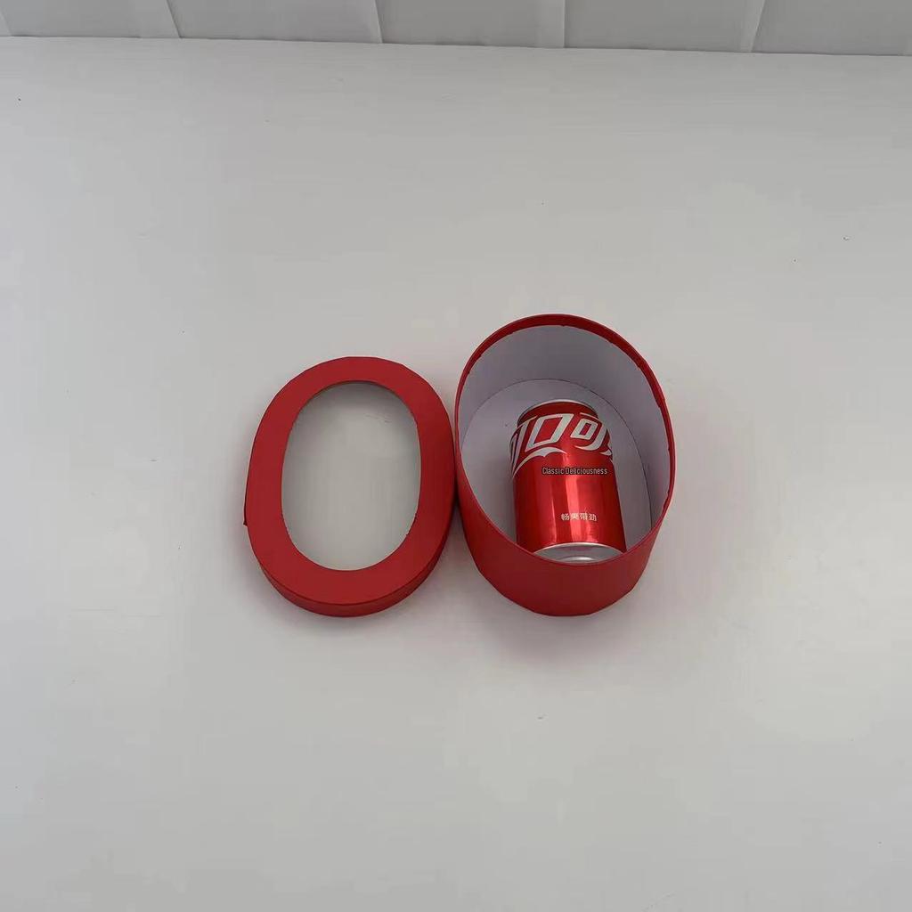 Teacher's Day Kraft Paper Gift Box: Transparent Oval Cookie & Candy Baking Packaging Box