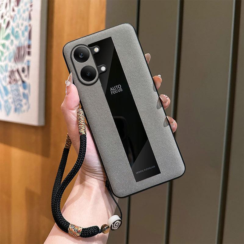 Sheepskin Leather Carbon Fiber Texture Pattern Case For Poco X8 ProMax F8 Ultra X/M/F 7 6 Pro Hypercar Design Protect Back Cover