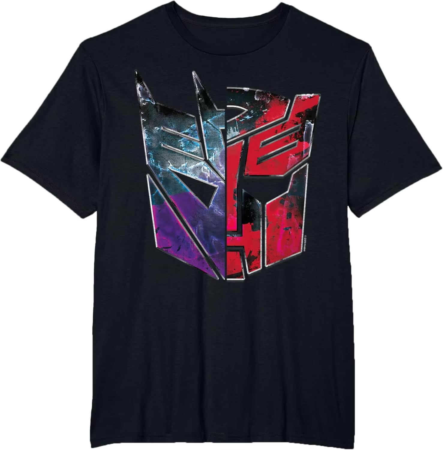 2026 new Summer Hasbro Licensed Transformers Optimus Prime Cotton Print Tshirt Bumblebee G1 Decepticons Breathable Autobots S