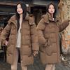 Winter New Hooded Korean Mid-length Thickened Loose Plus-size Down Cotton Jacket Cotton Jacket Women's Cotton Jacket