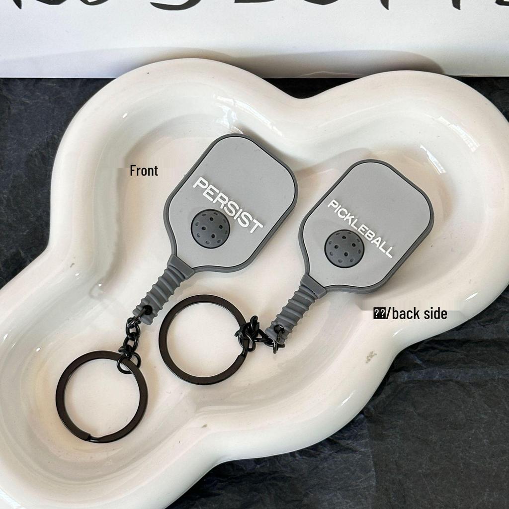 Miu Series Dumbbell Plate Keychain: Trendy Fitness Accessory & Sports Jewelry Gift