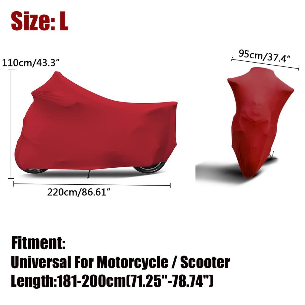 Universal Motorcycle Cover Sunshade Anti-UV Protector Elastic Fabric Motorbike Scooter Cover Dust-proof Covers