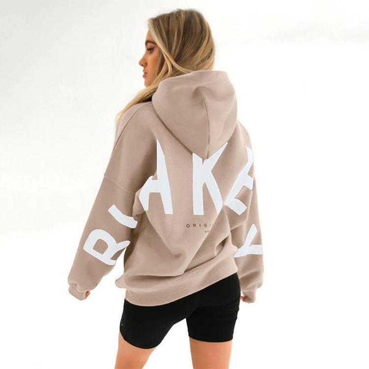 

Winter Oversize Sweatshirt for Women Cotton Hooded Fleece Thickened Loose Pullover Long Sleeve Casual Half High Neck Top L дубильна кора