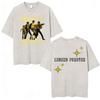 King of Pop Michael Jackson Tour Gewaschenes Vintage T-Shirt Herren Harajuku High Street T-Shirts Lässiges Baumwolle Übergroßes T-Shirt
