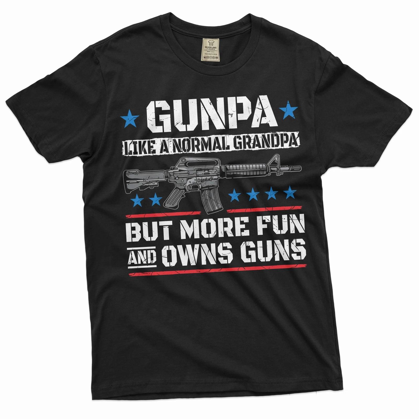 Мужская рубашка Gunpa Дедушка Дедушка pro Gun Shirts Вторая поправка Патриотическая футболка S