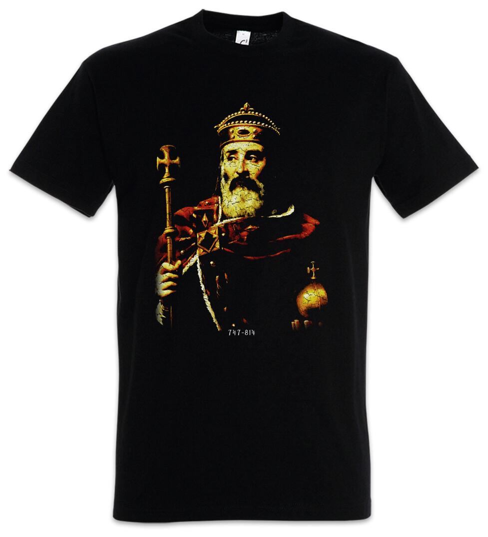 

Karl The Great T-Shirt Mens Womens Tees Top Portrait Picture Carolus Magnus Emperor Franks Charles I. 4XL