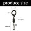 European Styles Open End Fishing Swivels Brasses Hook Quick Assembly for Fishing Techniques