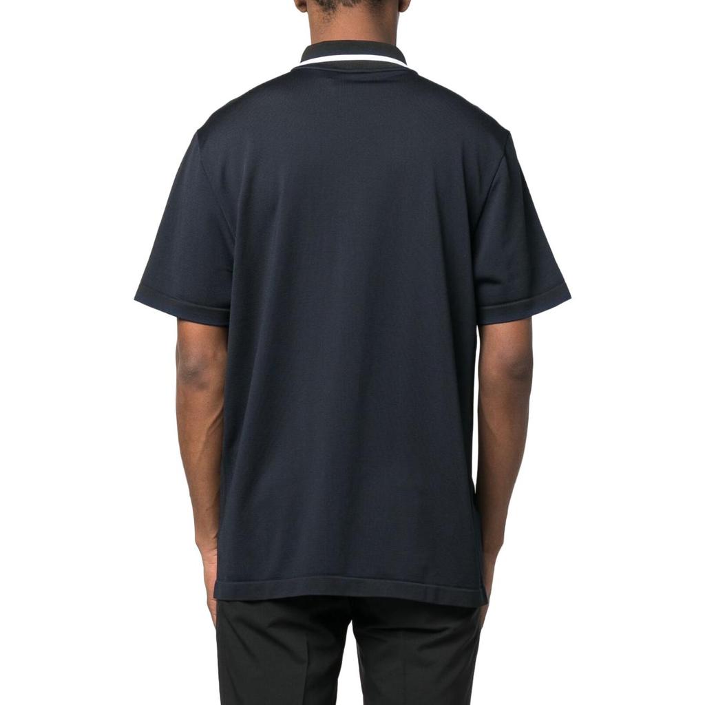 Adidas Striped Detail Golf Polo Shirt Men Tops Navy-Blue IA6400