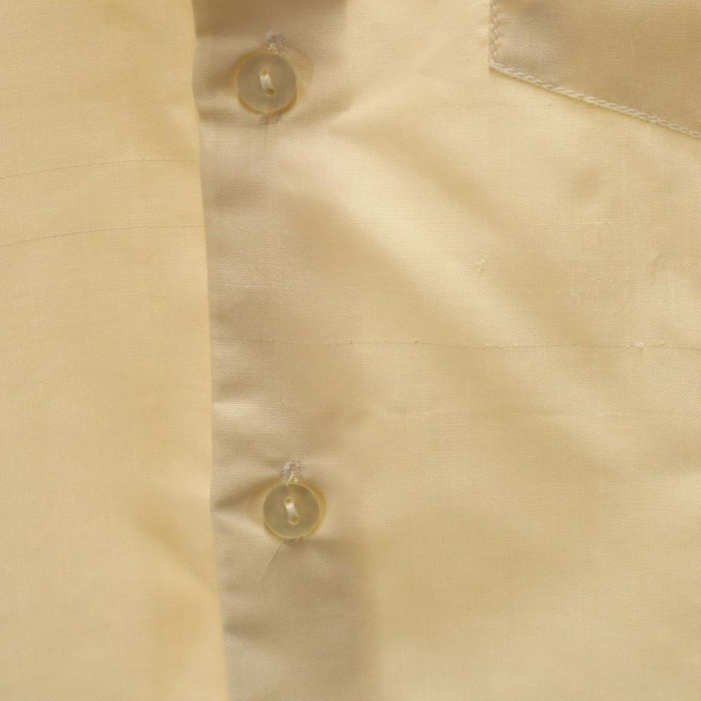 SHINAWATRA PHANICH 90s Silk Old Short sleeve shirt M cream Men's Used