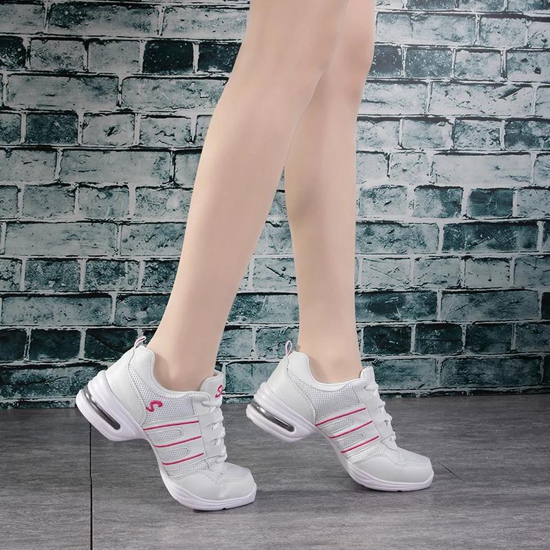 Dancing Shoes For Women Sports Feature Modern Jazz Dance Shoes Soft Outsole Breath Dance Shoes Female Waltz Sneakers