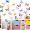 1pc Watercolor Colorful Butterfly Wall Stickers Kids Baby Room Decor Wall Decals Bedroom Home Decoration Girls Living Room DIY