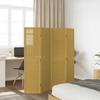 4 Piece Room Divider In Brown Solid Paulownia Wood