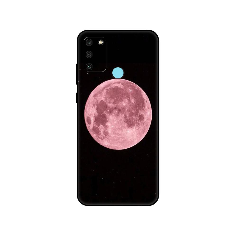 Black Tpu Case For Huawei Honor 8a Prime 8s Prime 9 Lite Honor 9A 9C 9X Premium 9x Pro 9S Sky Space Planet Moon Stars Design