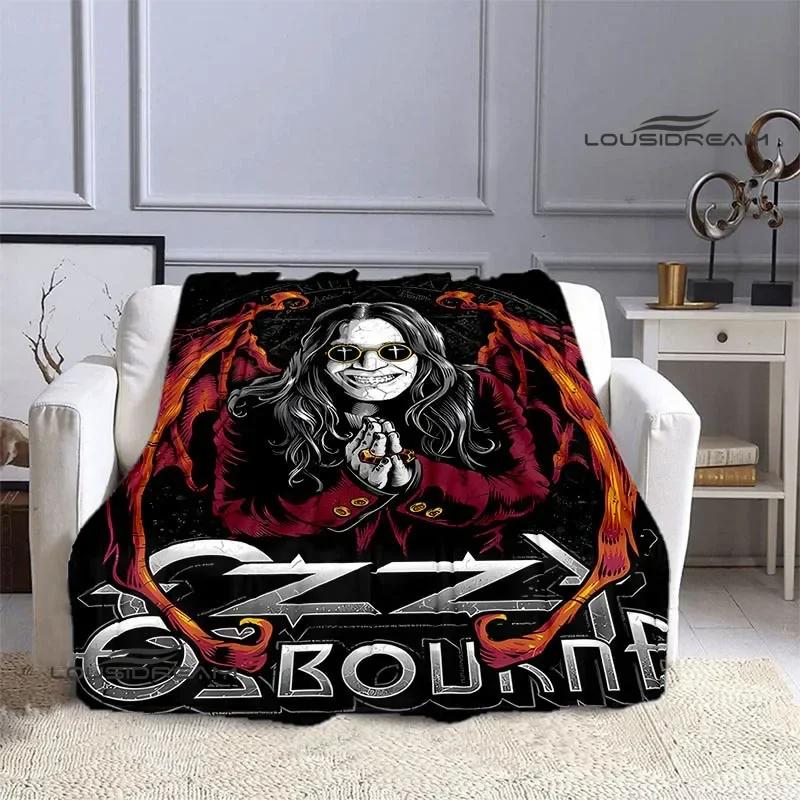 Ozzy Osbourne Retro Personality Blanket Warm Beautiful Blanket Flannel Soft and Comfortable Home Travel Blanket Birthday Gift