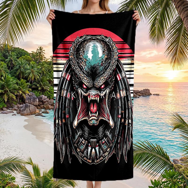 Large Beach Towel Quick Dry Absorbent Towel For Beach IndoorPredator