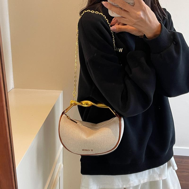 

High quality fashion simple dumpling bag women s bag casual shoulder bag large capacity underarm bag retro versatile crossbody bag коричневий