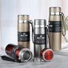 Business 316 Edelstahlbecher mit hängendem Seil Tragbare Sportflasche für den Außenbereich Große Kapazität Griff Topf Thermosbecher