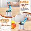 Can Opener with Magnets, Nail-Friendly Design, Dual-Function Can And Mason Jar Opener, Smooth Opening Can Openers