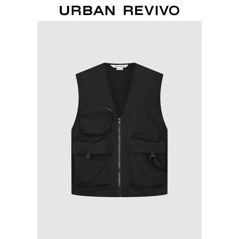 UR2025 Men s Casual Workwear V-Neck Multi-Pocket Vest UMV150026 S