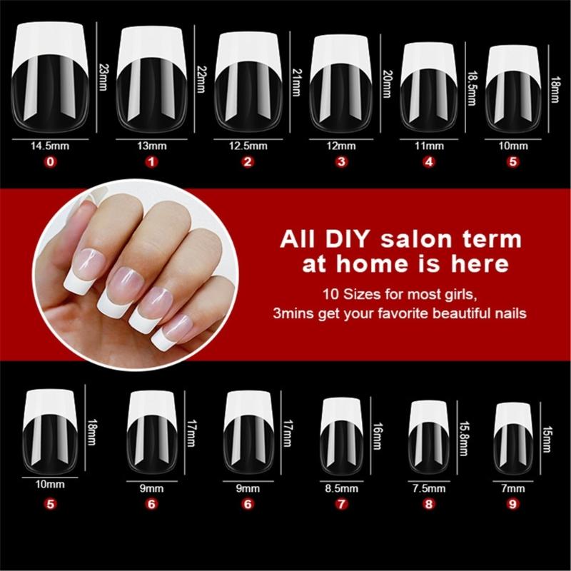 European American Style French Press On Nails Extensions for Nail Enthusiasts