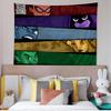 TTeen TTitans Go Buntes Wandbehang Hippie Blume Wandteppiche Schlafsaal Dekor Wandkunst Dekor