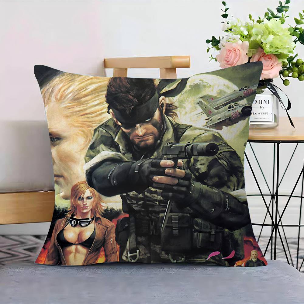 MMetal Gear Solid Pillow Cover For Bedroom Room And Living Room Sofa Decorative Cushion Cover
