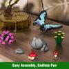 MOULD KING 10103 Insect Collections Butterfly Building Sets with Flower Building Blocks Christmas Decoration Gift