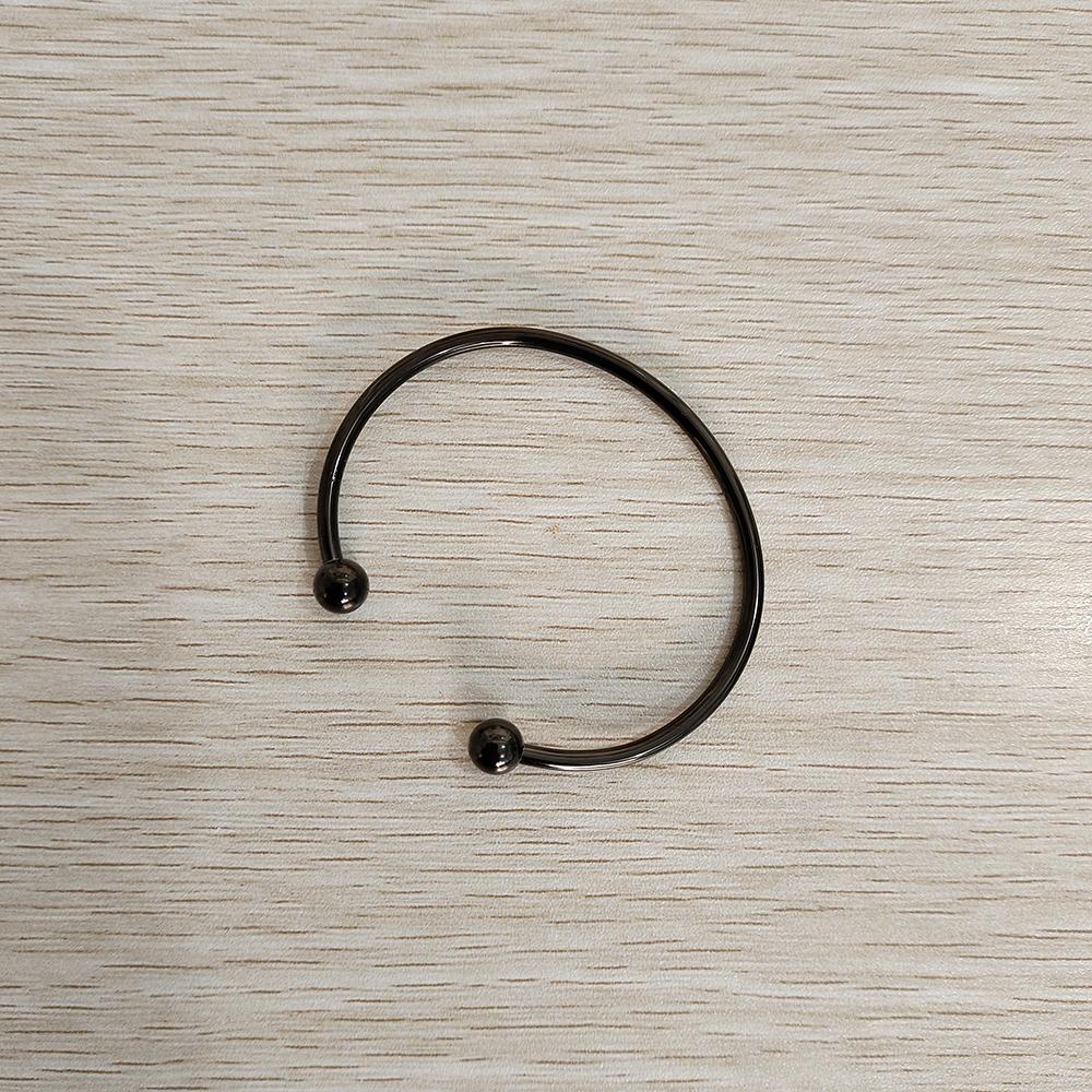 New Fashion Accessories Can Be Freely Diy Open Ball Head Fine Polishing With Thread Waterproof Metal Stainless Steel Bracelet