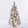 With Lights Artificial Christmas Tree PVC Material Flocking Christmas Tree  Holiday Decor