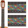 1/2/4pcs Guitar Scale Stickers Beginner-Friendly Note Labels Removable Scale Annotation Tool for Acoustic/Electric Guitar & Bass