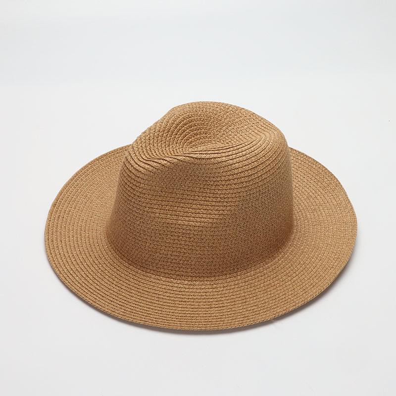 

Hat Women Summer Beach Ladies Casual Panama Hat Men Jazz Cap Fashion Sun Hats Female Wide Brim Outdoors Gorro Chapeu Floppy 56-58cm хакі