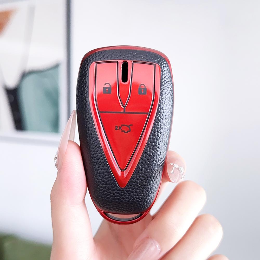 

Кожа TPU Бесключевой Чехол для Смарт-Ключа Автомобиля Сумка Ракушка Держатель Для Changan CS55 Plus CS75 Plus CS35 Plus Аксессуары-Протекторы 3 button key cover