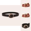 Black And Brown Faux Leather Belt With Classic Pin Closure For Trendy Outfits