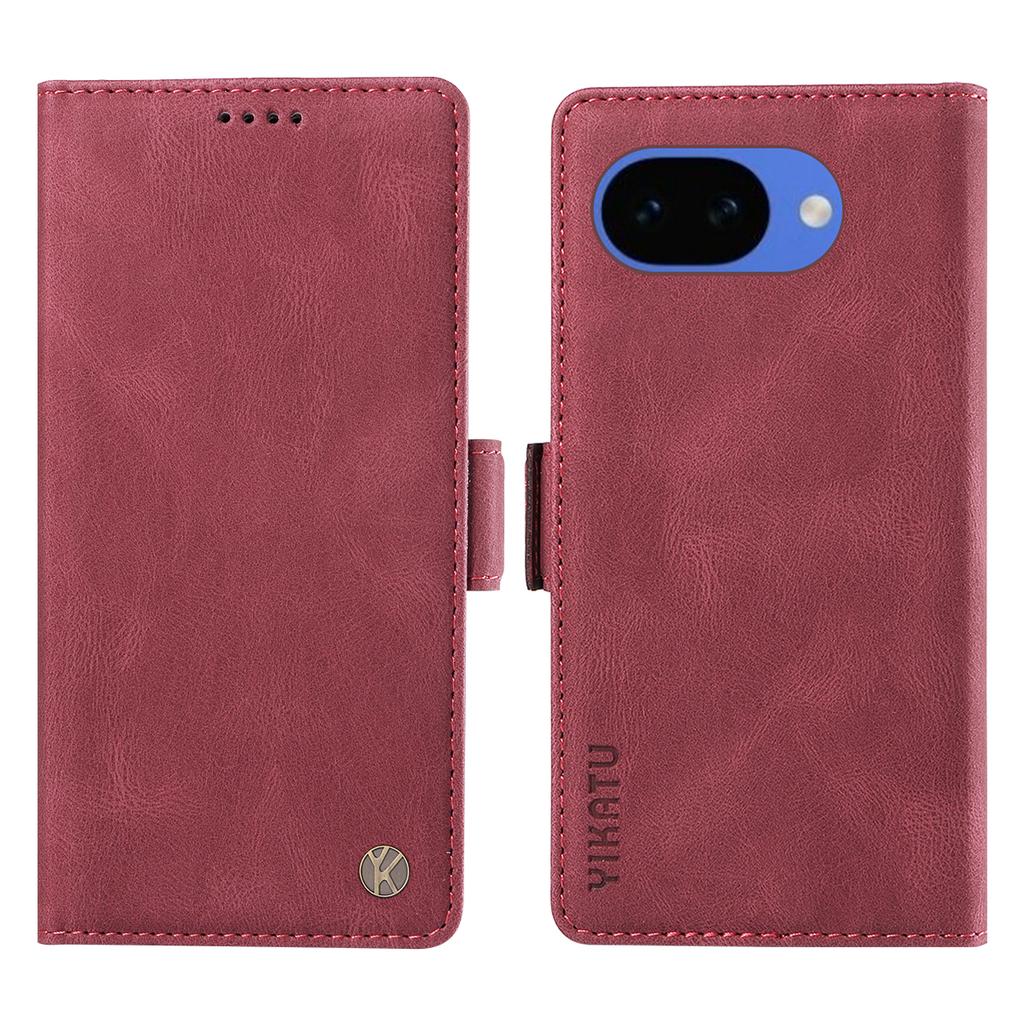 For Google Pixel 10a Leather Case YIKATU YK-005 Skin-touch Feeling Wallet Phone Cover