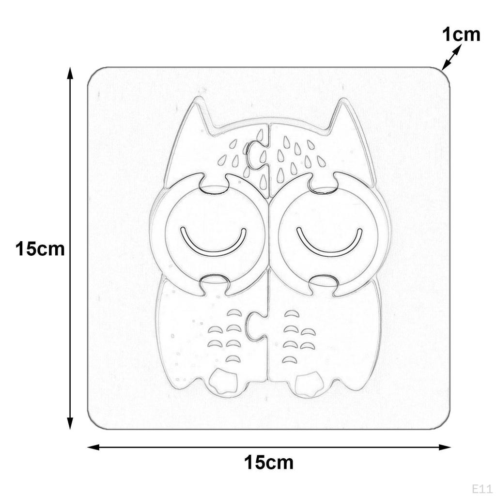 Wooden Jigsaw Puzzle Baby Montessori Challenging Ornament Shape Matching Brain Teasers