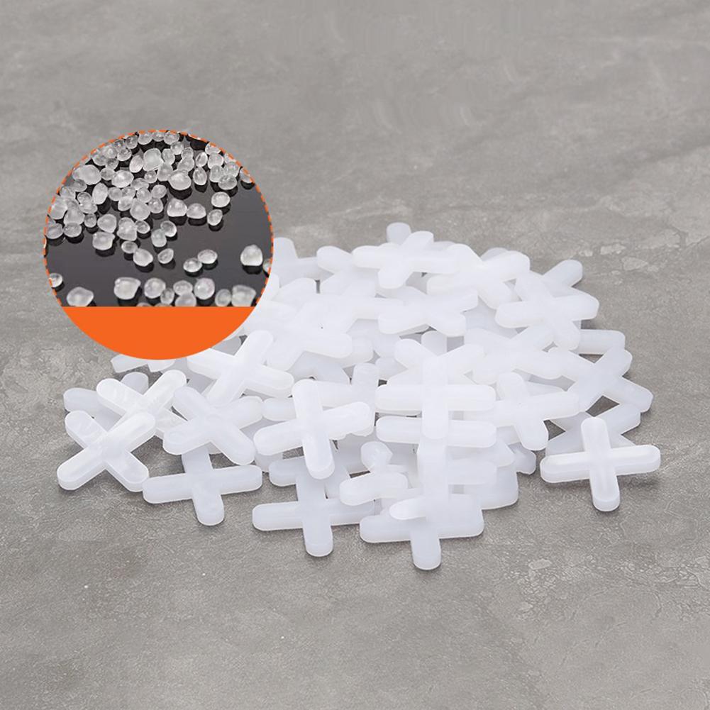 200PCS Tile Spacer Cross Ceramic Tile Leveling System Clips Spacer Construction Tools Floor Wall Laying Clips