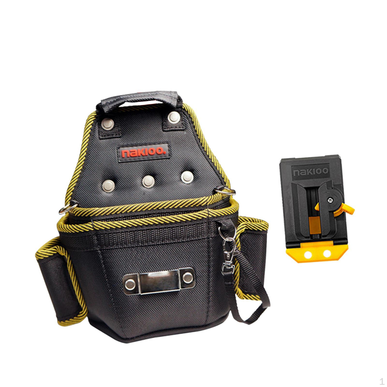 

Сумка поясная для инструментов электрика, чехол, держатель для электроинструмента с быстрой подвеской для строительства и обслуживания 24cm