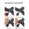 ROCKBROS Bicycle Computer Holder Aluminum Alloy Bike Stopwatch Speedometer Mount Stand For Garmin Wahoo Bryton GoPro Light Stand