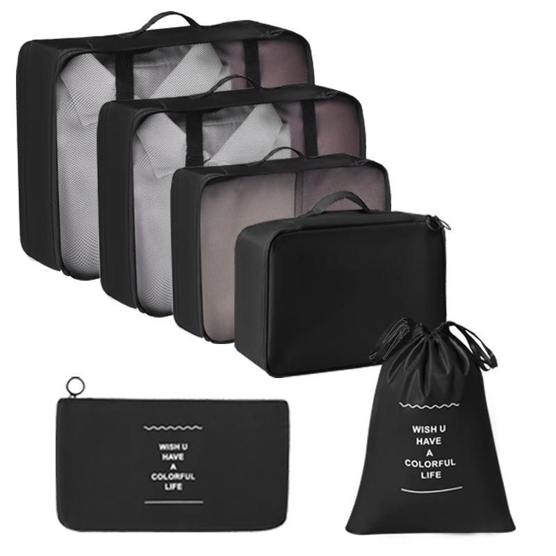 Travel Storage Organizer Set Portable Luggage Clothes Packing Cubes Large Capacity Travel Bag Suitcase Clothing Organizer Pouch