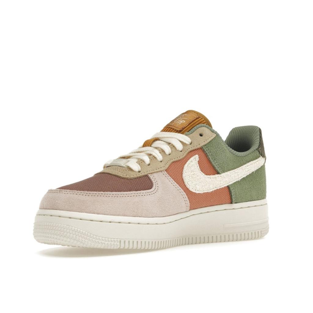 Nike Air Force 1 07 LX Oil Green Terra Blush Women Sneakers Brown Sesame Pale-Ivory FZ3782-386