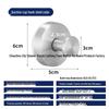 Stainless Steel Suction Cup Hook - Traceless, Hole-Free for Kitchen, Bathroom, Towels, and Clothes