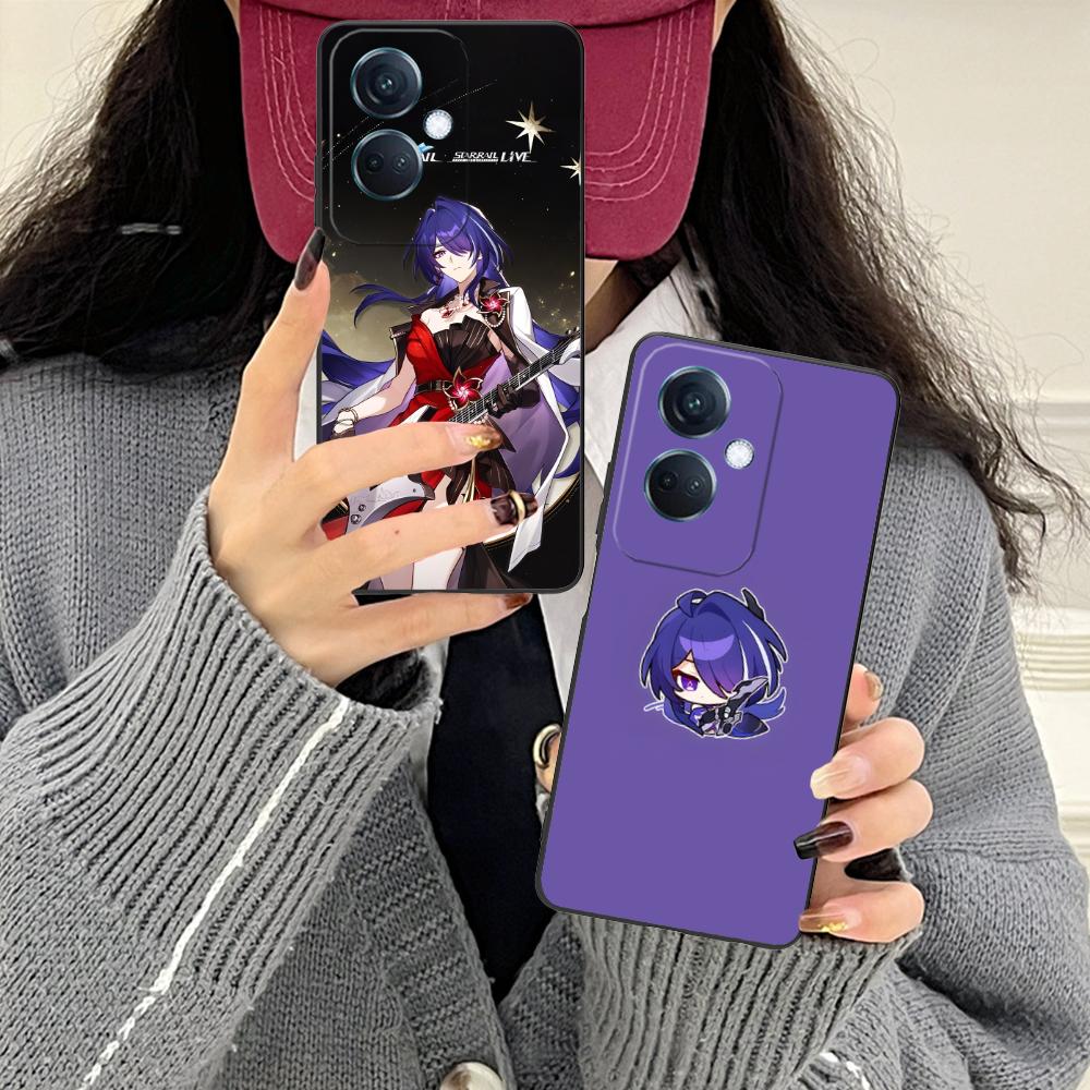 HSR Acheron Matte TPU Mobile Phone Case for OPPO Find X9 X8 X7 X6 X5 X3 X2 Plus s Pro Ultra Lite Colorful Printing Cover