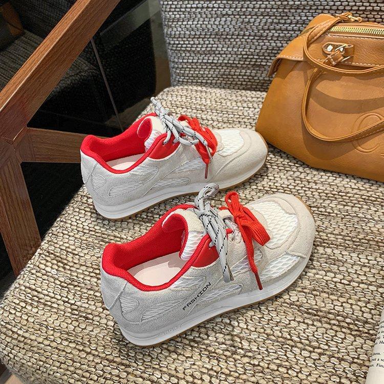 

Senna Chenguang~ Mesh Forrest Gump shoes women s summer breathable thick-soled heightening sports shoes women s 2025 casual moral training shoes 40